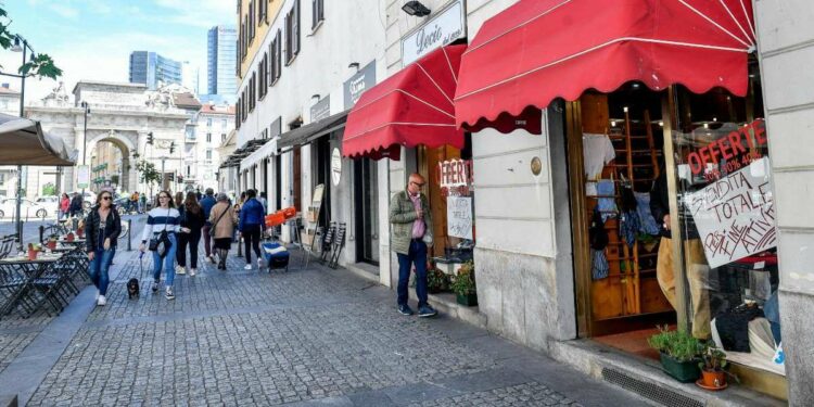 Corso Garibaldi a Milano (Foto LaPresse)