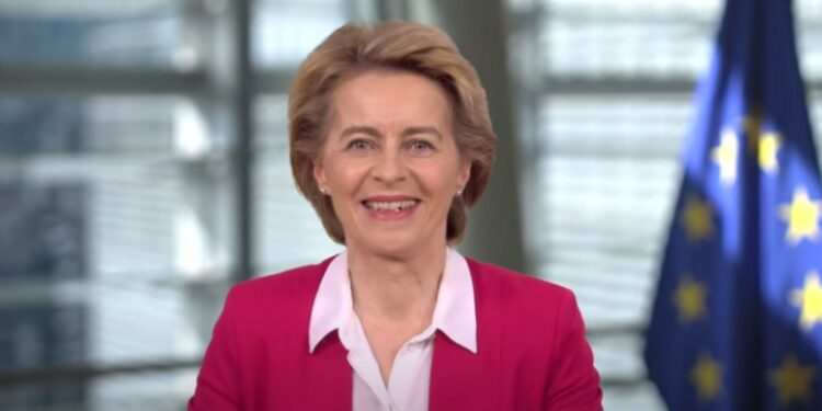 Ursula von der Leyen agli Stati Generali (foto Youtube)