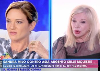 Asia Argento e Sandra Milo a Live Non è la D'Urso