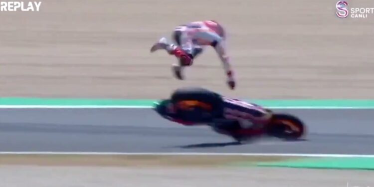 Incidente Marquez in Spagna