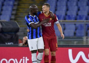 dzeko lukaku Inter Roma