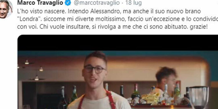 Marco Travaglio, Twitter