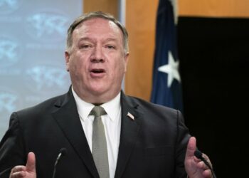 L'ex segretario di Stato americano Mike Pompeo (Lapresse)