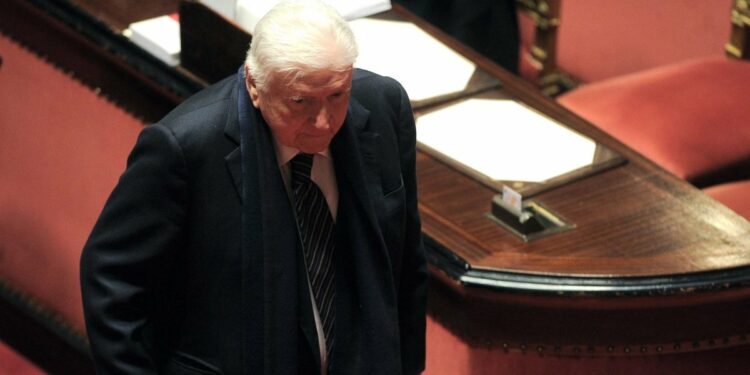 Sergio Zavoli in Senato