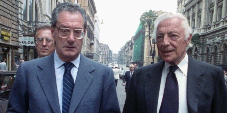 Cesare Romiti e Gianni Agnelli (Lapresse)