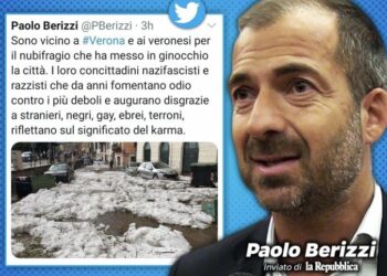 Paolo Berizzi, il tweet che ha fatto indignare (Twitter)