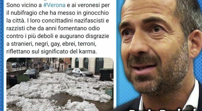 Paolo Berizzi, il tweet che ha fatto indignare (Twitter)