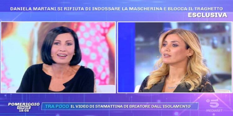 Daniela Martani a Pomeriggio 5 - Screenshot da video