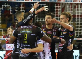 Diretta Civitanova Perugia - La formazione della Lube (da Facebook Legavolley)