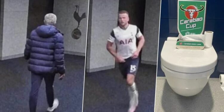 Dier in bagno durante Tottenham-Chelsea