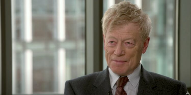 Roger Scruton (1944-2020) (foto da Youtube)