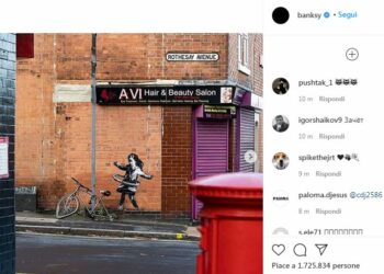 La nuova opera di Banksy (Instagram)