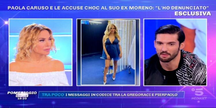 Moreno Merlo su Paola Caruso a Pomeriggio 5