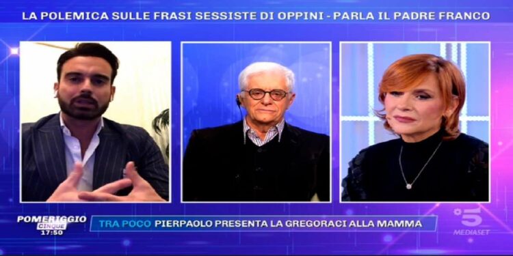 Franco Oppini e Francesco Fredella a Pomeriggio 5