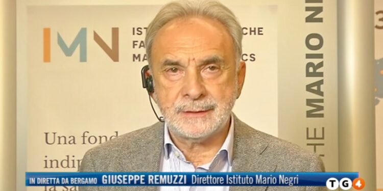 Il professor Giuseppe Remuzzi al Tg4