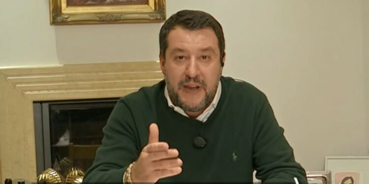 Matteo Salvini, foto da Quarta Repubblica