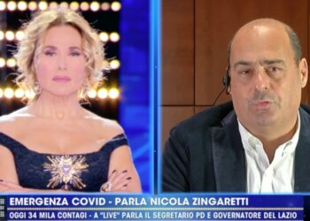 Nicola Zingaretti a Live Non è la D'Urso