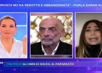 Sarah Altobello contro Paolo Brosio a Pomeriggio 5