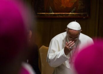 Papa Francesco con la Cei