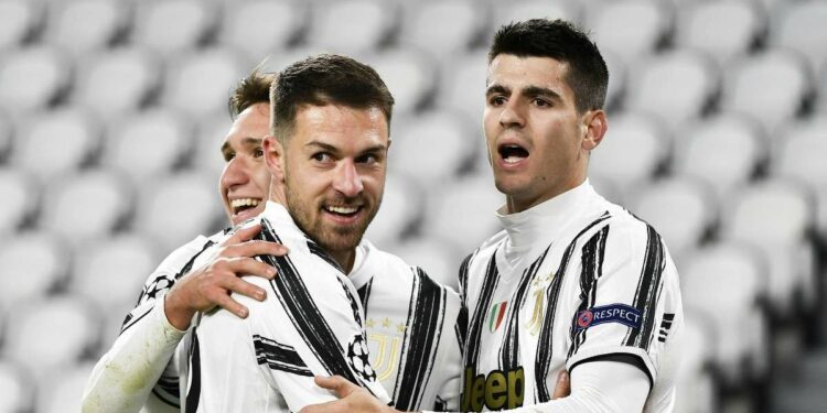 Calciomercato Juventus - Ramsey con Chiesa e Morata (Foto LaPresse)