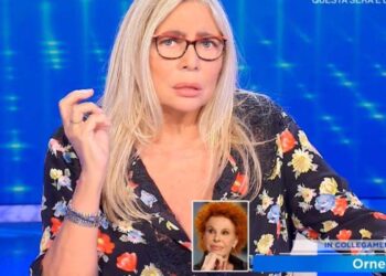 Ornella Vanoni in collegamento con Domenica In