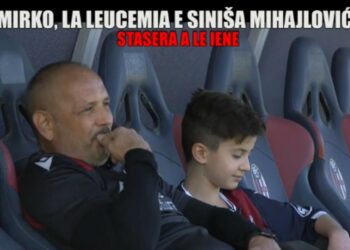 Sinisa Mihajlovic e Mirko, foto Le Iene