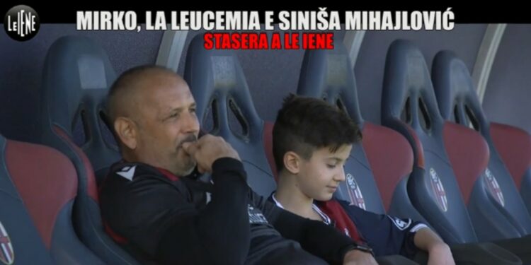 Sinisa Mihajlovic e Mirko, foto Le Iene