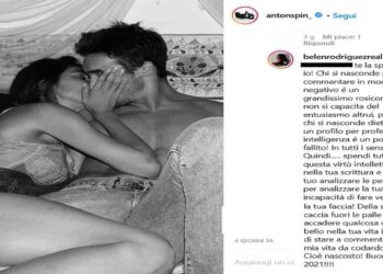 Belen Rodriguez e Antonino Spinalbese - Foto Instagram