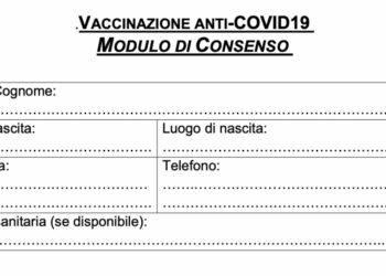 Modulo consenso vaccino Covid