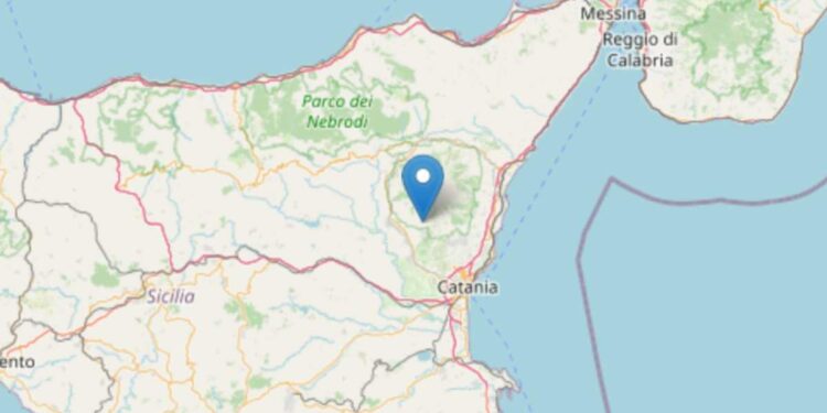 Terremoto oggi Catania, 2.9 M