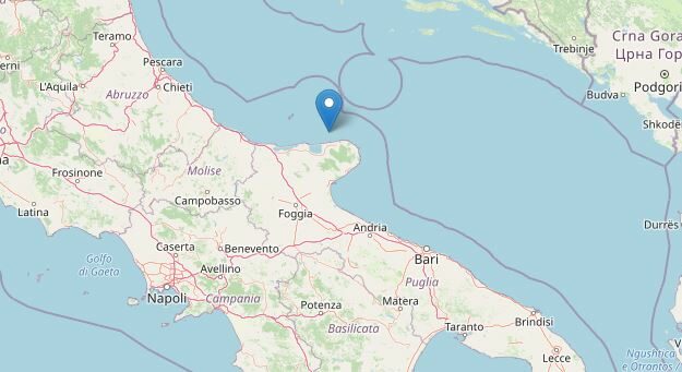 Terremoto a Foggia (Ingv)