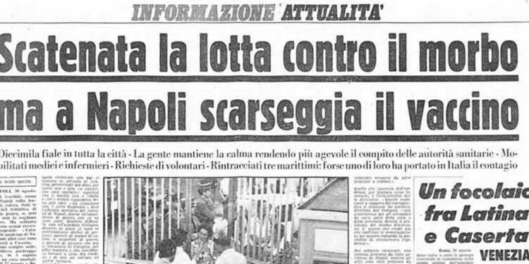 Il colera del 1973 a Napoli in un quotidiano dell'epoca