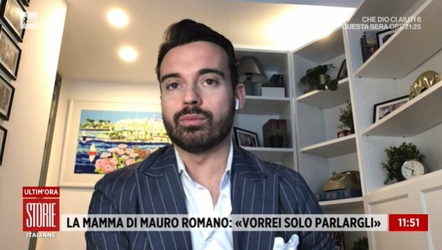 Francesco Fredella in collegamento a Storie Italiane sul caso di Mauro Romano