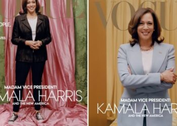 Kamala Harris sulla copertina di Vogue di febbraio 2021 (foto Twitter)