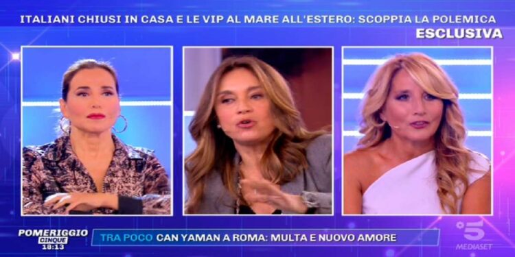 Caterina Collovati contro Jo Squillo a Pomeriggio 5