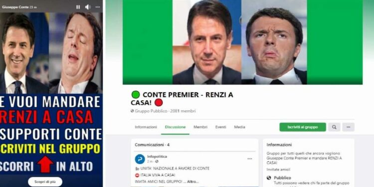 Giuseppe Conte e il giallo della storia su Facebook