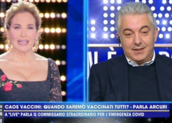 Domenico Arcuri a Live Non è la D'Urso