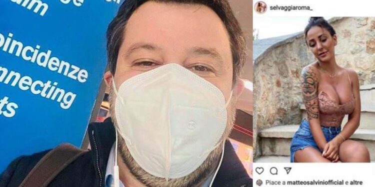 Matteo Salvini, like a Selvaggia Roma