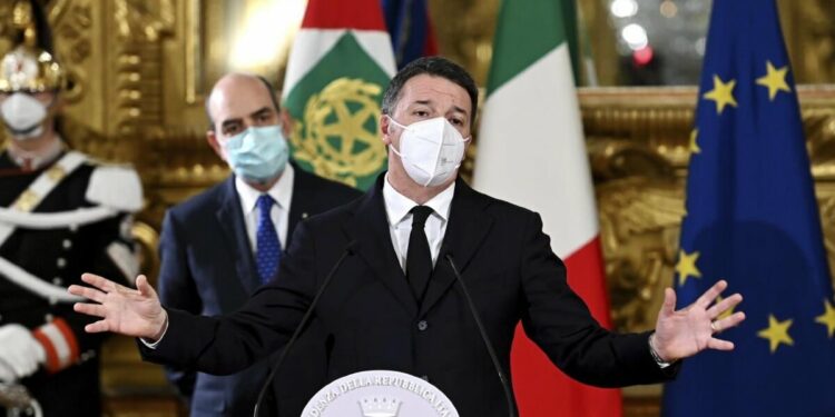 Matteo Renzi al Quirinale (LaPresse)