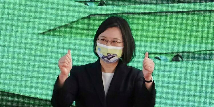 La presidente di Taiwan Tsai Ing-wen (LaPresse)