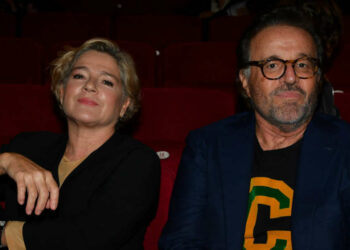 Christian De Sica in compagnia della moglie Silvia Verdone