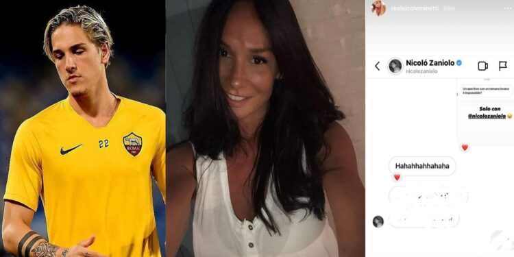 Nicolò Zaniolo e Nicole Minetti - Foto Instagram