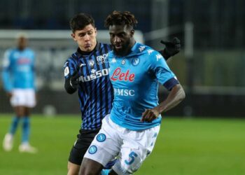 Tiémoué Bakayoko con la maglia del Napoli (Foto LaPresse)