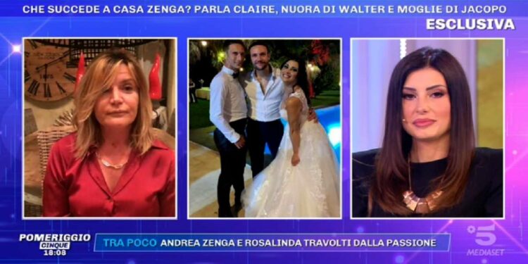 Claire, la nuova di Walter Zenga e Patrizia Groppelli, Pomeriggio 5