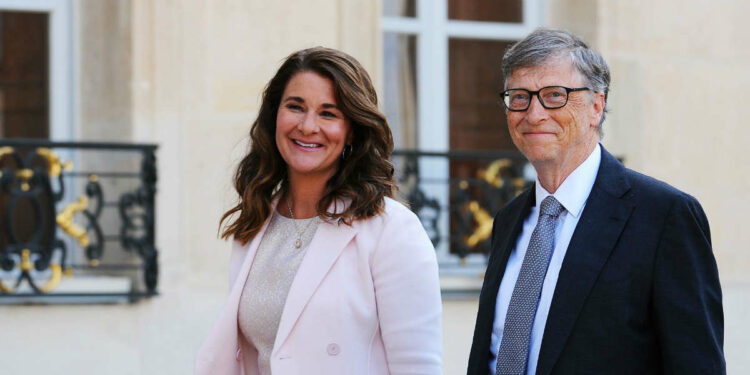 Bill Gates in compagnia della moglie Melinda Gates