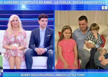 Cristiana Ciacci e tutta la sua famiglia a Domenica Live