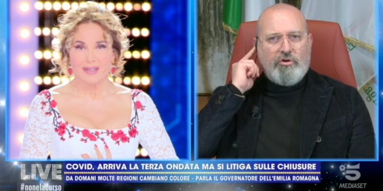 Stefano Bonaccini a Live Non è la D'Urso