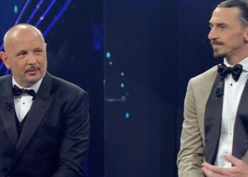 Sinisa Mihajlovic e Zlatan Ibrahimovic a Sanremo 2021