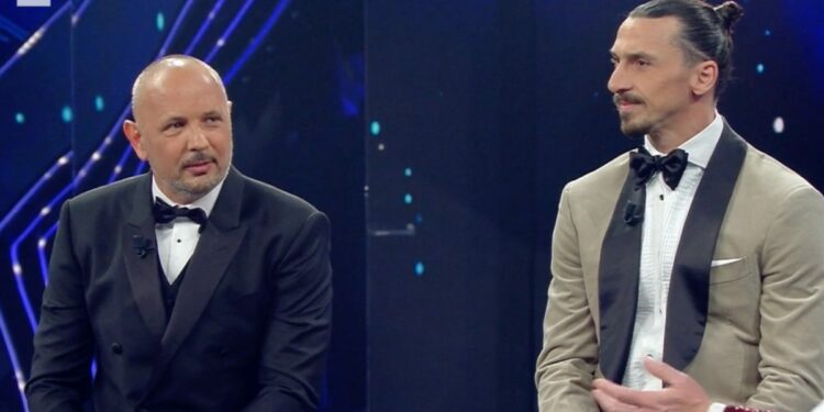 Sinisa Mihajlovic e Zlatan Ibrahimovic a Sanremo 2021