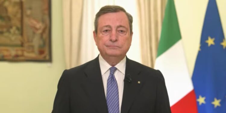 Il premier Draghi